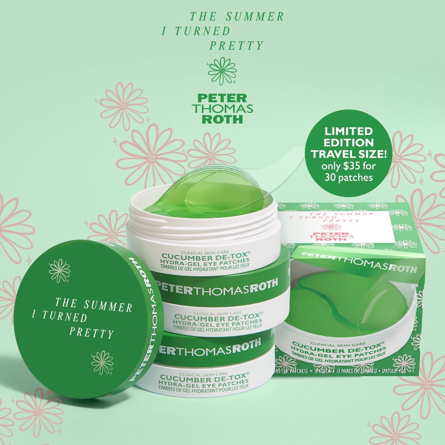 The Summer I Turned Pretty: Travel-Size Hydra-Gel Eye Patches (Cucumber De-Tox)